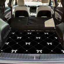 1pc Printed Trunk Mat, Essential Travel Accessory, Fits Multiple Car Models, Elegant Car Decor To Maintain Cleanliness And Dryness Of Your Trunk, Zebra Pattern Enhances Interior Ambiance, Suitable For Commuting, Road Trips And Home Use, Easy To Clean/Machine Washable/Durable Car Mat/Universal Cargo Liner