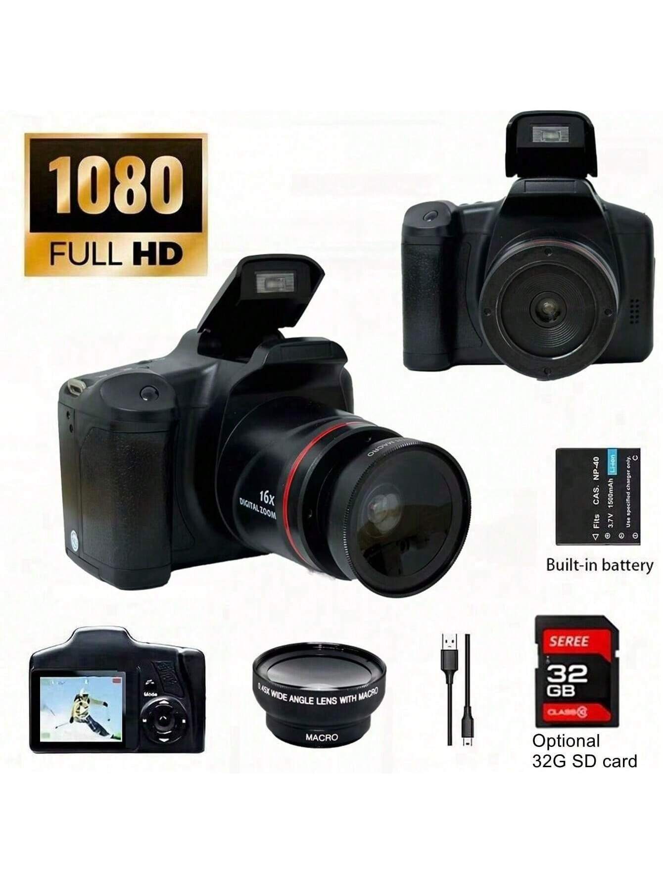 كاميرا رقمية بدقة 1080 بكسل، بكاميرا 2 ميجابكسل، ت...