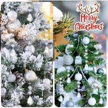 YQQ 10 Piezas Colgante de Acrílico 15 cm Cadena Acrílico Transparente en Forma de Follaje Hebras Guirnalda para Decoración Árbol Navidad Lámparas de Araña Partido Bodas1234 - como en la foto - Ver 4