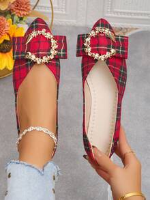 Red and Black Grid-wreath Buckle