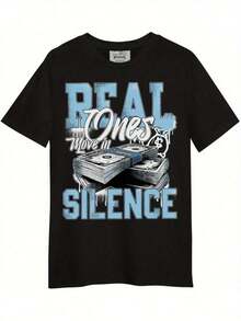 Camisetas de manga corta para hombre, con cuello redondo y estampado de letras, ropa de entrenamiento de verano, camisetas y chalecos para correr ORR9 - Negro - Ver 6
