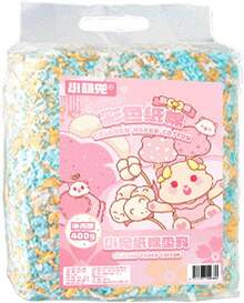 Ropa de cama para animales pequeños: papel chinchilla, control olores, pelusa natural suave, material cómodo y ecológico, fácil limpiar |   hámster, jaula conejo, jerbo, erizo, búho, cobaya, hábit - Tres colores naranja y azul. - Ver 1