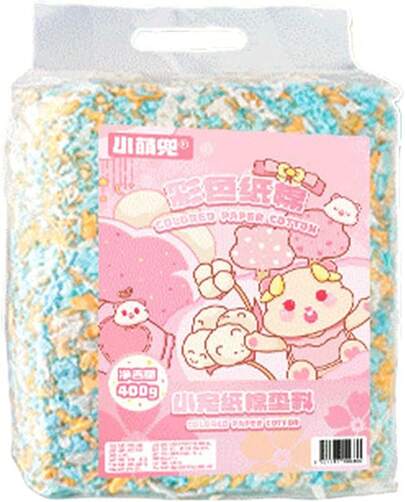 Ropa de cama para animales pequeños: papel chinchilla, control olores, pelusa natural suave, material cómodo y ecológico, fácil limpiar |   hámster, jaula conejo, jerbo, erizo, búho, cobaya, hábit