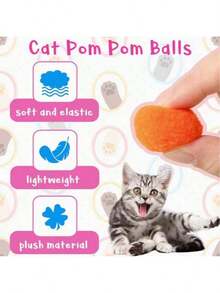 互动发射器猫玩具套装，包含1个发射器和100/50/30/20/10个毛绒球，适合室内猫。这款室内猫玩具专为活跃玩耍而设计，以趣味十足的运动为主题。它是一款运动型猫玩具，有助于增进主人与猫咪之间的爱与信任。颜色随机。 - 粉紅紫 - 查看 11