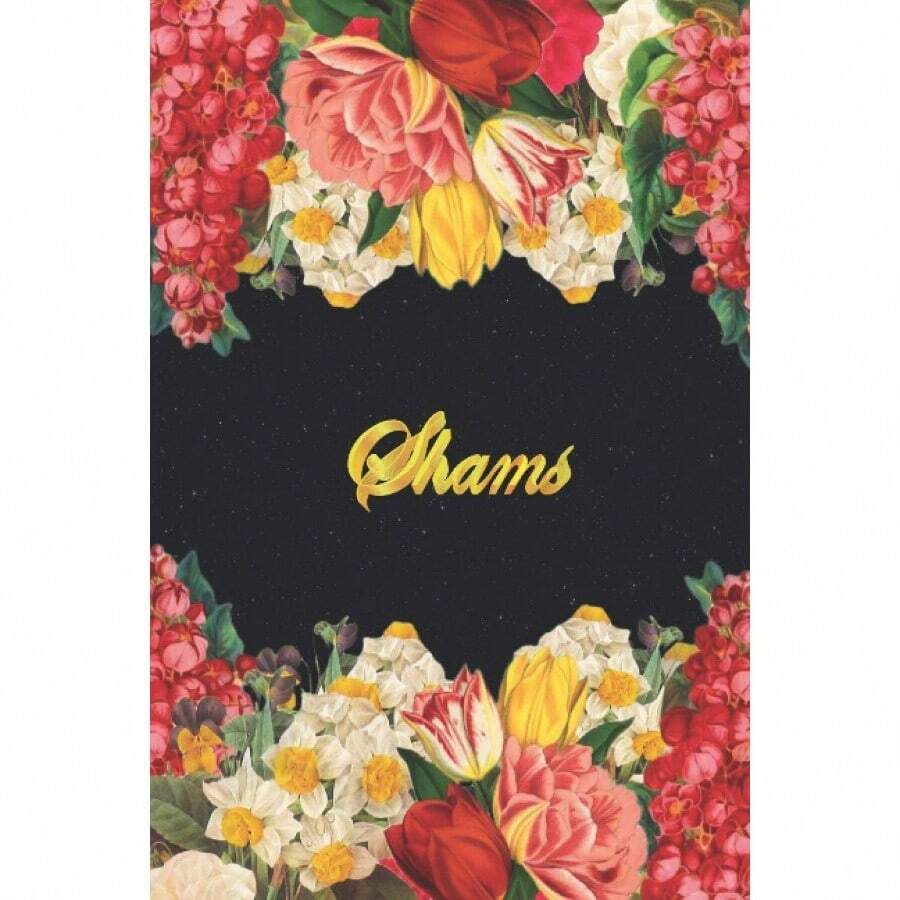 Shams: Lined Notebook/ Journal with Personalized Name, Monogram initial S on Back Cover, Floral cover, Women - inicial - Ver 1