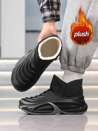 Men's Hollow Hole Sandals, Summer New Closed Toe Slippers, Thick Sole Anti-Slip Anti-Odor Breathable Casual Sports Sandals, Suitable For Students, Campus, Leisure, Fishing, Driving, Beach, Water Activities, Lightweight, Soft And Comfortable, Slip-On Design