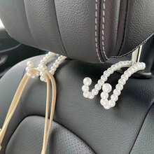 2pcs Multi-Function Creative Beaded Car Seat Hooks, Universal Car Interior Accessories, Suitable For SUV, Sedan, Truck - A - View 8