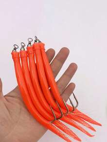 Eel Soft Bait Hook, Trolling, Lure Soft Bait Bionic Bait, Fish Hook Hose Eel Bait, Latex Tube, Eel Hook - Multicolor - View 3