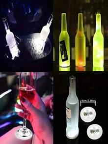 10pcs LED Luminous Coasters, Cup Decorative Atmosphere Lights, For Bar, Restaurant, Party, Birthday Gathering Decoration, Events And Party Decoration, Wedding Decoration, Can Be Used As Holiday Gift, Birthday Gift, Housewarming Gift, Wedding Season Gift - 發光杯墊 - 查看 6