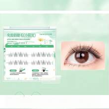 OEIEZ Natural-Looking Fanned Out Criss-Cross Soft & Unique Reusable Fake Eyelashes, Suitable For Daily Wear, Wedding, Date, Party, Music Festival Lash Clusters,Eye Lash Clusters,Individual Eyelashes,Lashes,Fake Lashes - Multicolor - View 12