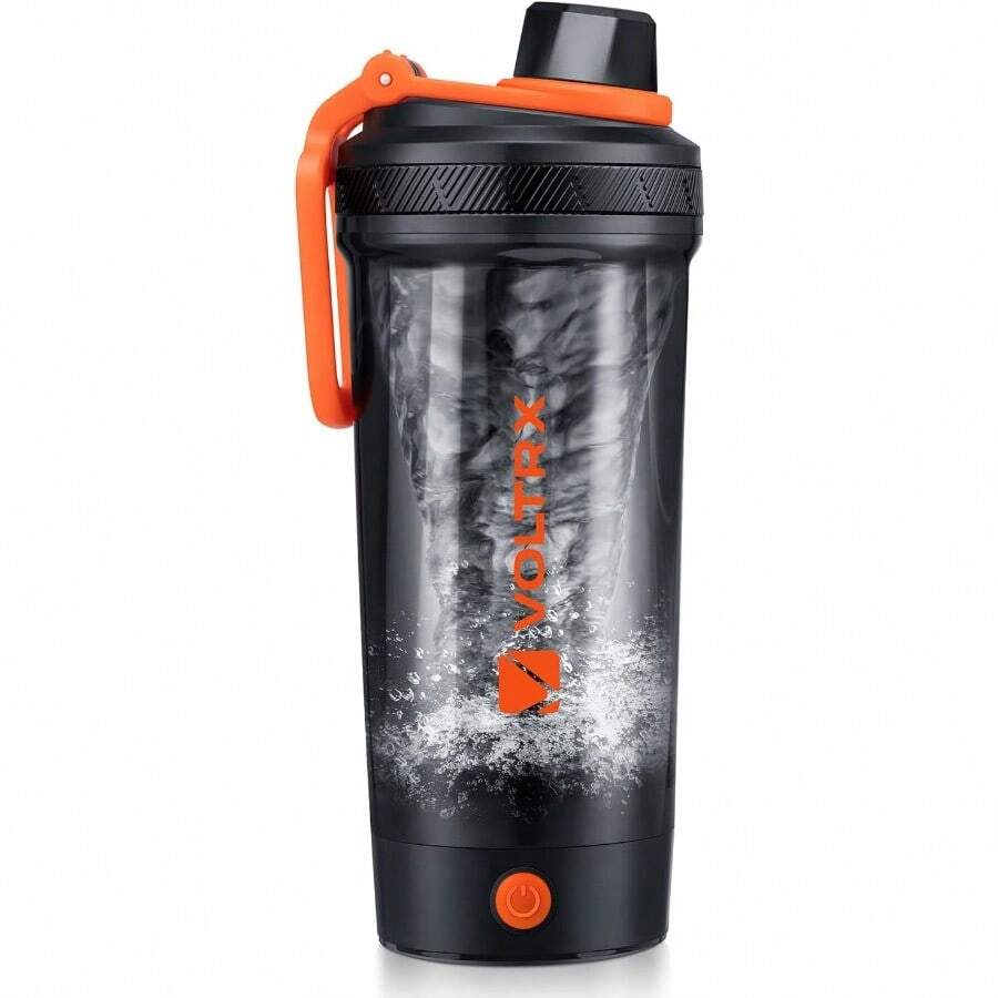 VOLTRX Shaker Bottle Gallium USB C Rechargeable Electric Protein Shake Mixer Shaker Cups For Protein Shakes And Meal Replacement Shakes  Made With Tritan 24oz - Orange - View 1