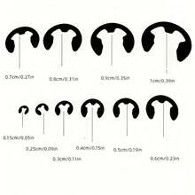 120pcs E Clips C Circlip Kit Retaining Ring Assorted M1.5-M10 - Black - View 2