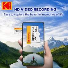 Kodak Black Memory Card 16GB 32GB 64GB MicroSD Card 128GB 256GB Class10 Micro SD Card 4K With SD Adapter Card Reader Compatible With Computer - White - View 6