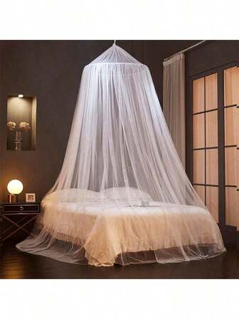 1件装蚊帐，男女通用，悬挂式床帘，适用于成人床，圆顶蚊帐床罩，优雅床帘，女士适用，时尚圆顶蚊帐床罩，成人床