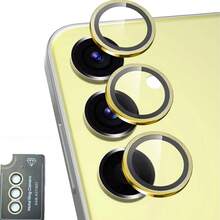 1 pieza Protector de lente de cámara para Samsung Galaxy A37/A57, película protectora de lente de ojo de águila con posicionamiento de protección de cámara, resistente a los arañazos 9H, múltiples opciones de color, protector de lente de ojo de águila con patrón CD, HD claro, resistente a los arañazos, tacto sensible, ajuste preciso, fácil instalación, protección duradera para teléfonos inteligentes. - transparente - Ver 14