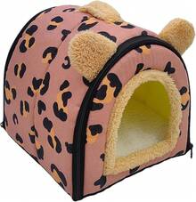 Genérico Cama para Hámster - Fundaíble Suave para Jaula,Accesorios para Animales Pequeños para Dormir Jugar Esconderse en Interiores y Exteriores para Hábitat Corral Hogar - Rojo - Ver 10