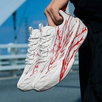 Lightning & Starry Sky Design Men's Sports Running Shoes, Women's Plus Size Training Sneakers