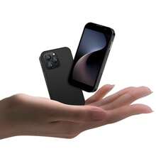 SOYES 1PCS - 3G Mini rosa Smartphone . Descarga aplicaciones a través de Wifi. Pantalla táctil de alta definición de 3.0 pulgadas. Smartphone pequeño para estudiantes. Batería de 1000mAh. 2GB de RAM + 16GB de ROM. Sistema Android. Mejor regalo creativo para fiestas, regalos de cumpleaños. Teléfono mini en colores negro / rosa / azul. - Negro - Ver 2