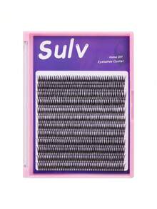 Sulv 400pcs Fish Tail Lash Clusters D Curl Natural Lashes 8mm,10mm,12mm,14mm,16mm To Choose Eyelash Clusters False Lashes - Black - View 2