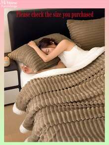 1 Stück super weiche & flauschige Decke, in mehreren Farben erhältlich, minimalistisch & modisch für Zuhause, geeignet für Schlafzimmer, Jungen/Mädchen Studentenwohnheim, Sofa Nickerchen, Wintersaison, multifunktionale Decke & Büro Nickerchen Decke, perfektes Valentinstags Geschenk, maschinenwaschbar