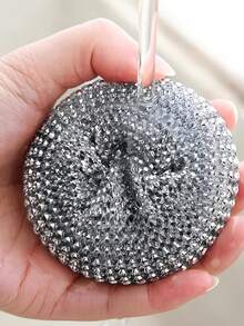 12 PIEZAS Almohadillas de Fregado de PET, Bolas de Limpieza con Mangos Ergonómicos. Almohadillas Limpiadoras sin Rayar para Ollas, Fácil de Limpiar, Sin Rayones ni Residuos. Almohadillas de Limpieza de Cocina, Cepillo de Plástico y Metal Duradero para Ollas, Sartenes, Utensilios Antiadherentes - Estropajo Reutilizable, Cuidado de Utensilios Antiadherentes, Cepillo para Ollas, Fregado Sin Rayar, Diseño Duradero, Cepillo Duradero, Cepillo de Limpieza de Cocina, Para Entusiastas de la Cocina. - Multicolor - Ver 6