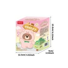 Miniso Gifford 熊動物造型玩偶盲盒，乙烯基與絨毛材質，多款動物款式搭配精緻裝飾細節，時尚包掛玩偶，收藏飾品與禮物（1 件隨機發貨） - 彩色 - 查看 10