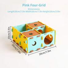 仓鼠迷宫隧道躲藏屋，仓鼠、豚鼠、龙猫的多功能休息和玩耍栖息地 - 倉鼠格子 - 查看 11