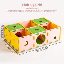 仓鼠迷宫隧道躲藏屋，仓鼠、豚鼠、龙猫的多功能休息和玩耍栖息地 - 倉鼠格子 - 查看 12