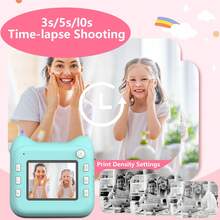 Máy ảnh chụp lấy liền có pin sạc, dung lượng lớn 1300mAh, video độ nét cao 1080P, camera kép (trước và sau), thiết kế nhỏ gọn và di động, thích hợp cho du lịch, chụp ảnh gia đình và hoạt động ngoài trời - Xanh dương/Hồng, máy ảnh di động - Nhiều màu - Xem 6