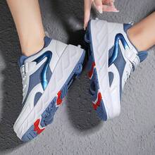 2026 New - Casual Roller Shoes With Hidden Retractable Quad Wheels For Teenagers And Students - Blue - View 5