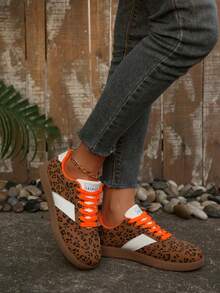 2025 Autumn New Women's Fashion Casual Shoes, Soft Sole Sneakers, Lace-Up Outdoor Trainers - Brown - View 7