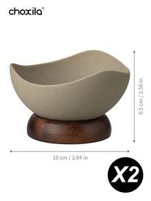 choxila 1pc Vintage Fruit Bowl With Sturdy Wooden Base - Reusable Multipurpose Dessert Bowl For Home And Restaurant, Hand Wash Only, Creative Fruit Snack Cup, Novelty Tableware, Textured Surface | Kitchen Decor | Ramadan Gifts - Dessert Cup - View 13