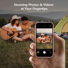 SOYES 1PCS - 3G Mini rosa Smartphone . Descarga aplicaciones a través de Wifi. Pantalla táctil de alta definición de 3.0 pulgadas. Smartphone pequeño para estudiantes. Batería de 1000mAh. 2GB de RAM + 16GB de ROM. Sistema Android. Mejor regalo creativo para fiestas, regalos de cumpleaños. Teléfono mini en colores negro / rosa / azul. - Negro - Ver 4