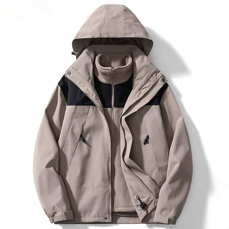 Women Shell Jackets - Khaki - View 1