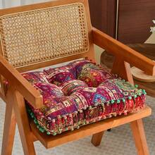 Bohemian-Style Round Meditation Cushions, Backrests, Seat Cushions, And Futons Are Thick, Soft, And Comfortable. Moroccan-Style Floor Cushions Are Also Available, Suitable For Living Rooms, Bedrooms, And Offices As Multi-Functional Home Decor. - Multicolor - View 14