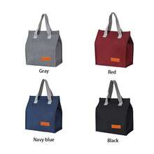 1pc Oxford Cloth Insulated Lunch Bag, Handheld Bento Box Bag For Students, Office Workers To Carry Lunch, Dinner, Keeps Food Warm Lunch Box Cooler Bag Waterproof Large Capacity For Women For Men For Picnic For School Back To School - Multicolor - View 7