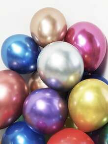 10PCS 5 Inch High Quality Chrome Metal Latex Balloons Including Metallic Red Purple Pink Gold Green Rose Gold Silver Blue Multiple Colors Optional Suitable For Wedding Birthday Party Decoration The Balloon Material Is Thick And Durable Not Easy To Break Full And Shapely After Inflation With Bright Metallic Luster Various Bright Colors Meet The Matching Needs Of Different Scenarios Wedding Decoration Adds Romantic Atmosphere Birthday Party Decoration Enhances Joyful Vibe Suitable For Both Indoor Venues And Outdoor Scenarios Practical Decorative Balloons Creating Eye-Catching Visual Effects For Various Celebration Activities - Light Blue - View 6