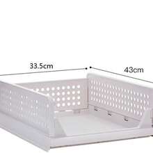 Estantería de almacenamiento plegable, organizador de armario, divisor de cajón apilable, cesta de almacenamiento de armario apilable - Multicolor - Ver 5