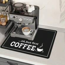 1pc High Quality Silica Gel Drain Mat For Kitchen Sink, Countertop, Coffee Machine - Multicolor - View 9