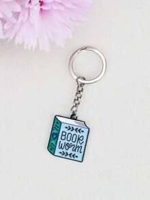 1pc Fashionable Creative Book Shaped Keychain, Suitable As Gift For Friends - Multicolor - View 5