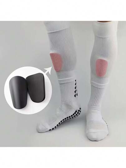 Mini Football Shin Pad Wear-Resistant Shock Absorbing Leg Protector Lightweight Portable Soccer Training Shank Board,Mini Master Shin Guard, New Year's Gift, Random Color