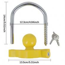 JCSP Aluminum Alloy U-Shaped Trailer Towing Coupling Lock, Suitable For Connecting Cars And RVs - Multicolor - View 5