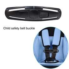 Black Car Baby Safety Seat Strap Belt Harness Chest Clip Buckle For Baby Kid Child Safety Seatbelt Buckle Latch Accessories Car Toddler Safety Seat Strap Belt Harness Chest Clip Buckle Latch Nylon Lock Locking Buckle Clips - Multicolor - View 6