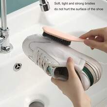 1个软毛鞋刷，鞋渍去除器，运动鞋清洁剂，衣物清洁刷，家用清洁工具配件
