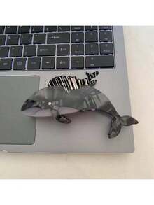 1 pièce Pince à cheveux en acrylique en forme de requin, baleine, animal marin. Cadeau de nouveauté unique, convient pour la Saint-Valentin. Accessoire pour cheveux de la série océanique. Élégantes pinces à cheveux mode pour femmes - Multicolore - Voir 16