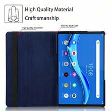 适用于 MatePad SE11 Pro11 11 11.5 英寸 S 的 360 度旋转保护套，也适用于 Honor Pad X7/X8/X8a/8/X9 11.5/X9A/9/T10s/T10 以及 Pad Pro 12.7 M11 M10 Plus M10 FHD P12 M9 M8 4th Book 平板电脑外壳支架皮革保护套 - 藏蓝色 - 查看 9