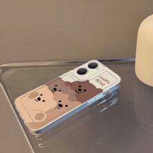 Funda de Teléfono Happy Bear para Vivo Y01 Y02S Y03T Y12S Y15S Y16 Y17S Y20 Y21 Y22 Y27 Y28S 5G Y31 Y33S Y35 Y36 Y53S Y55 5G Y75 5G Y200 V23 V27 Pro V29E V29 Lite V40 V40 Pro Funda de Teléfono Transparente a Prueba de Golpes de TPU de Cobertura Completa Simple y Creativa - Colores mixtos - Ver 9