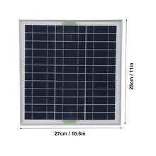 Panel Solar MPPT de 50w, cargador de batería Solar ABS de silicio monocristalino con cargador de coche OBD, controlador impermeable - Negro - Ver 4