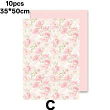1/10pcs - Valentine's Day Bouquet Wrapping Paper, Valentine's Dream Garden Floral Paper, Thickened Waterproof And Tear-Resistant Art Paper, Flower Wrapping Material Paper, White Lace Ribbon, DIY Bouquet Gift Wrapping Ribbon - Multicolor - View 11