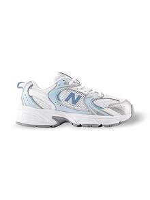 New Balance 530 女款(GS)运动鞋 透气吸汗 轻便 弹性好 结实耐用 易洗 多功能 运动 户外 跑步 日常 上学 白色/银色/蓝绿色 GR530ED - 白色/銀色/淡青色 - 查看 3